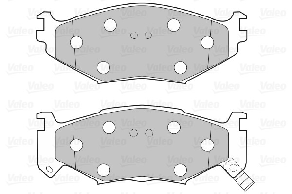 Brake Pad Set, disc brake VALEO 598600 2