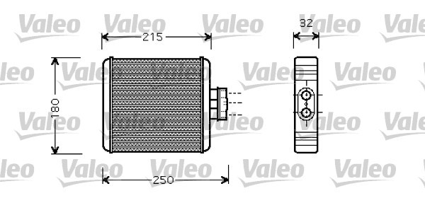 Heat Exchanger, interior heating VALEO 812323