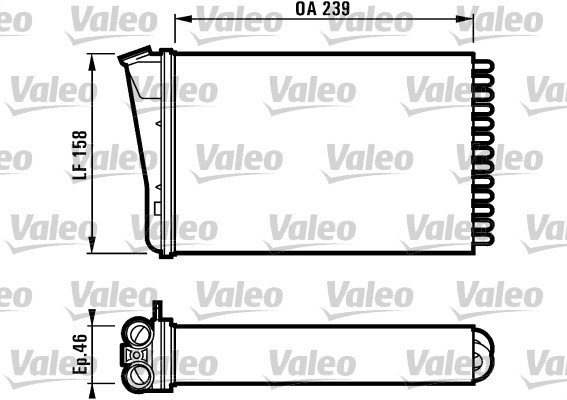 Heat Exchanger, interior heating VALEO 812126