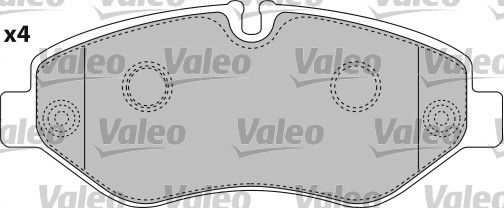 Brake Pad Set, disc brake VALEO 541734