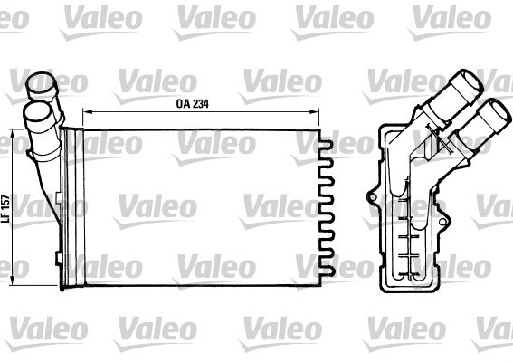 Heat Exchanger, interior heating VALEO 812005