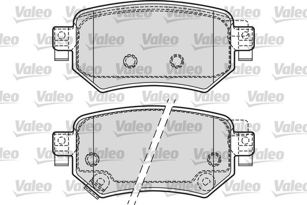 Brake Pad Set, disc brake VALEO 601688