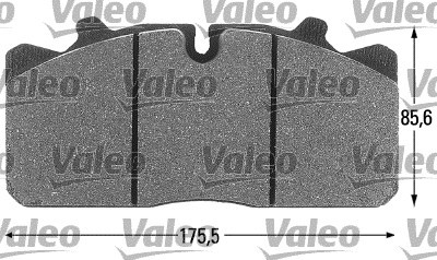 Brake Pad Set, disc brake VALEO 541693 4