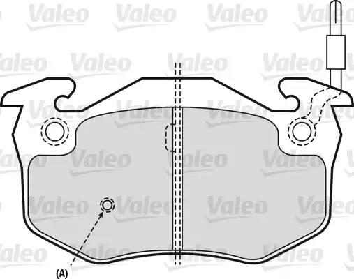 Brake Pad Set, disc brake VALEO 540753