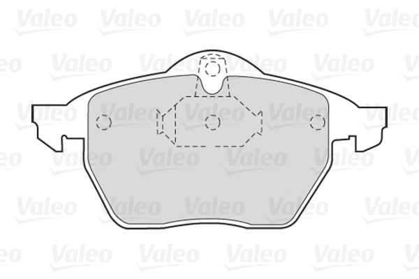 Brake Pad Set, disc brake VALEO 301454 2
