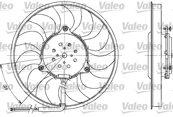 Fan, engine cooling VALEO 698611