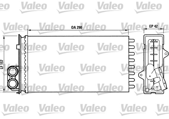 Heat Exchanger, interior heating VALEO 812014