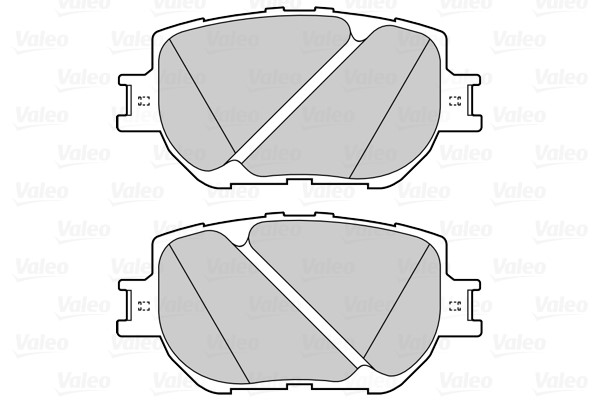 Brake Pad Set, disc brake VALEO 601556 2