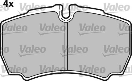 Brake Pad Set, disc brake VALEO 541705 3