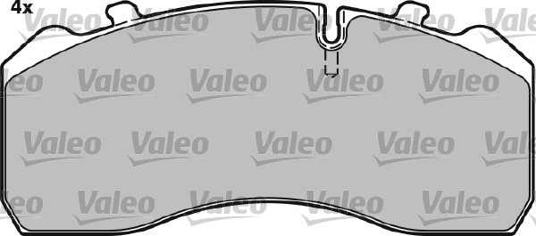 Brake Pad Set, disc brake VALEO 541675 2