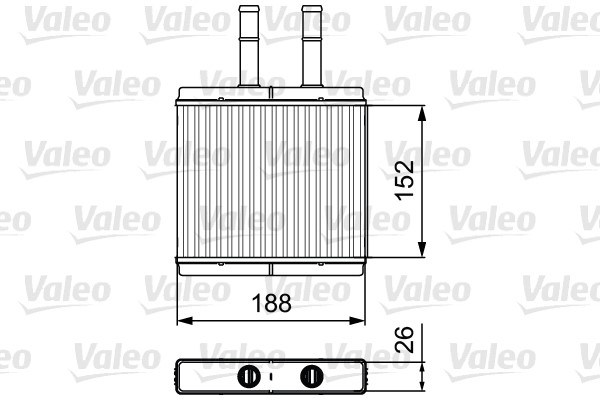 Heat Exchanger, interior heating VALEO 812442