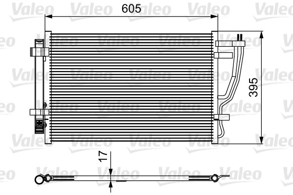 Condenser, air conditioning VALEO 814493