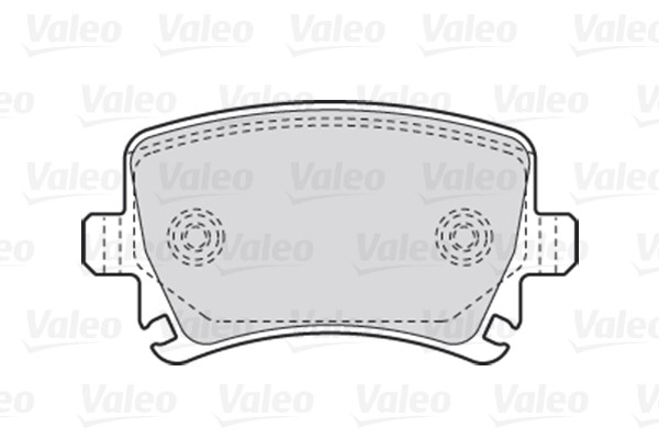 Brake Pad Set, disc brake VALEO 301752 2