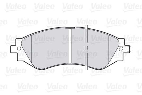 Brake Pad Set, disc brake VALEO 301361 2