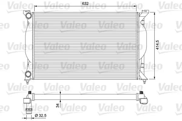 Radiator, engine cooling VALEO 232963