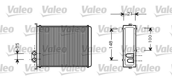 Heat Exchanger, interior heating VALEO 812327