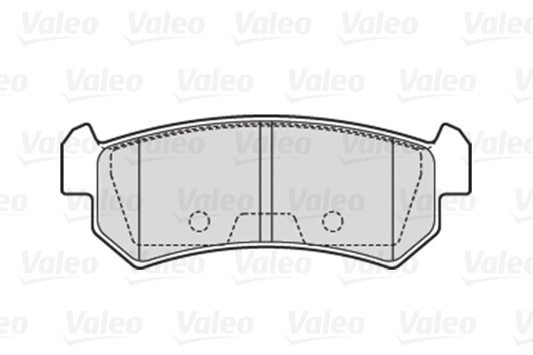 Brake Pad Set, disc brake VALEO 301874 2