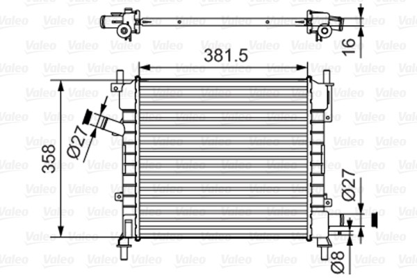 Radiator, engine cooling VALEO 735478