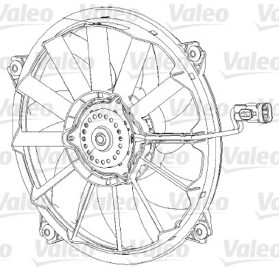 Fan, engine cooling VALEO 696091