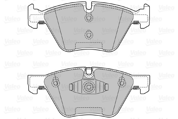 Brake Pad Set, disc brake VALEO 601126 2