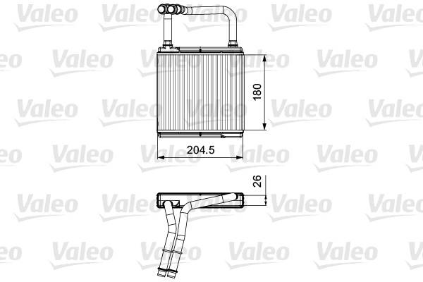 Heat Exchanger, interior heating VALEO 811526