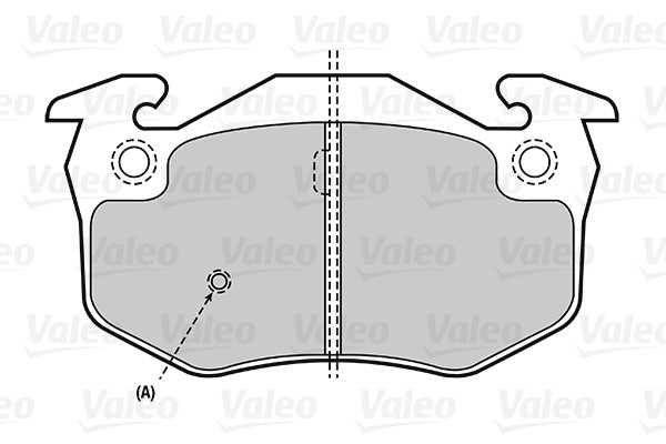 Brake Pad Set, disc brake VALEO 301080 2