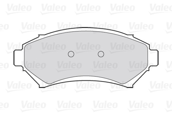Brake Pad Set, disc brake VALEO 301458 2