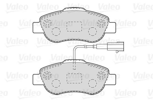 Brake Pad Set, disc brake VALEO 301015 2