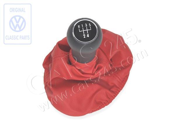 Gearstick knob with boot for gearstick lever (leather) Volkswagen Classic 6X0711118HHGM