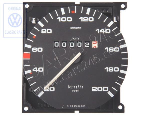 Speedometer without kilometre trip recorder Volkswagen Classic 191957031