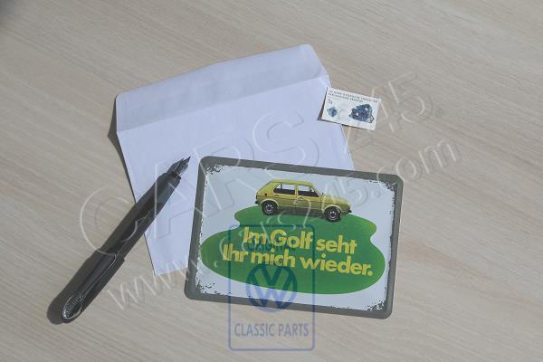 Tin postcard Volkswagen Classic ZCP902784