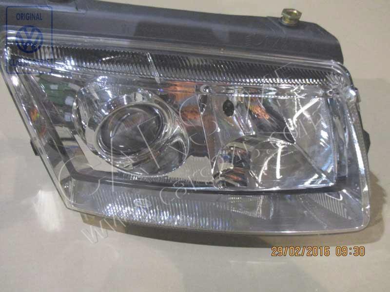 Halogen twin headlights for gas discharge bulb right Volkswagen Classic 3B0941018J