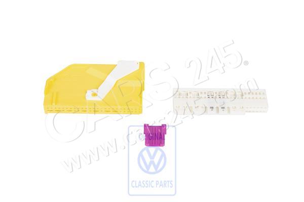 Flat connector housing 50-pin, yellow/white Volkswagen Classic 4D0973373A