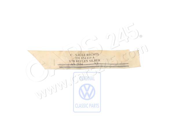 Decorative film for c pillar Volkswagen Classic 7D1854418AV7B