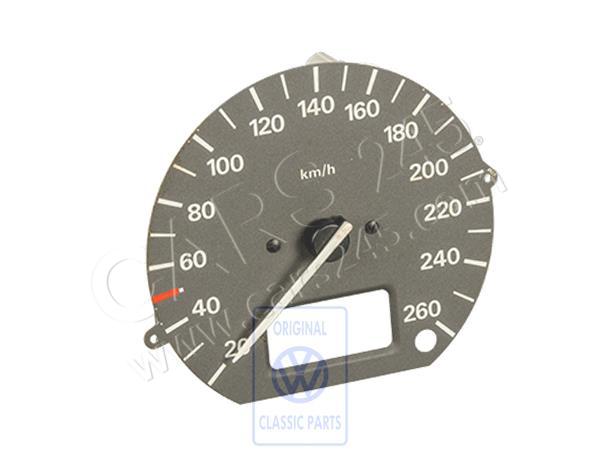 Speedometer with aperture for kilometre trip recorder Volkswagen Classic 3A0957031B