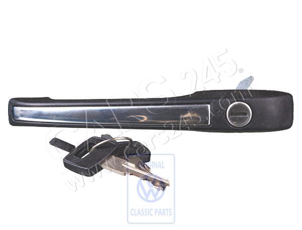 Door handle, outer, black right Volkswagen Classic 863837206C