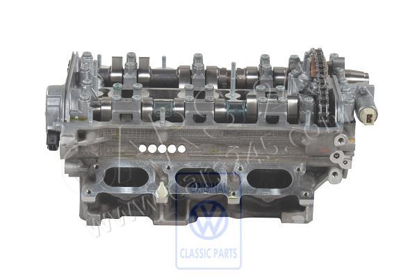 Cylinder head with valves, camshaft and camshaft adjuster cylinders 4-6 Volkswagen Classic 078103067BP