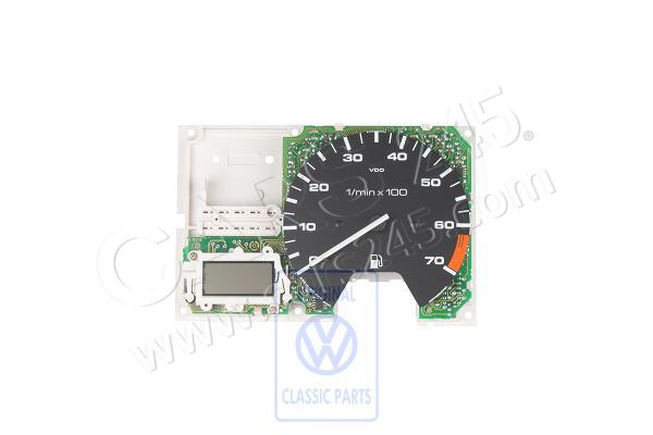 Multi-function indicator with rev.counter and electr.control unit (printed circuit) with plate for oil pressure-, water temperature and water level control Volkswagen Classic 193919044E