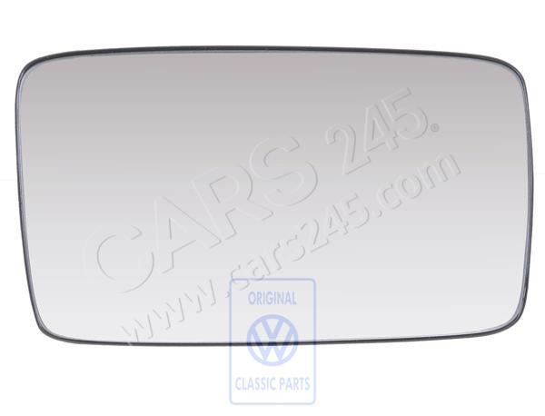 Mirror glass (convex) with carrier plate right, right lhd Volkswagen Classic 1H1857522