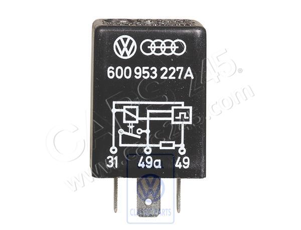 Turn signal/hazard light relay Volkswagen Classic 600953227A