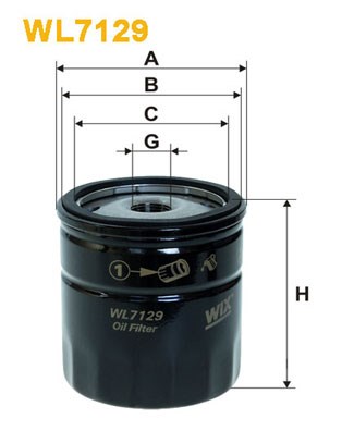Oil Filter WIX FILTERS WL7129