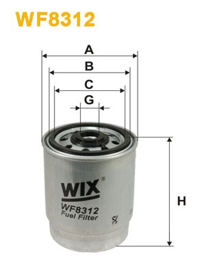 Fuel Filter WIX FILTERS WF8312