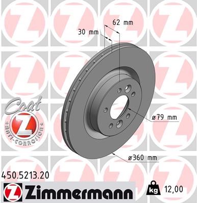 Brake Disc ZIMMERMANN 450521320