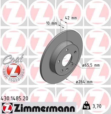 Brake Disc ZIMMERMANN 430148520
