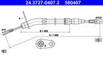 Cable Pull, parking brake ATE 24.3727-0407.2