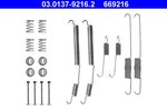 Accessory Kit, brake shoes ATE 03.0137-9216.2