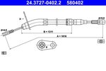 Cable Pull, parking brake ATE 24.3727-0402.2