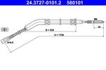Cable Pull, parking brake ATE 24.3727-0101.2