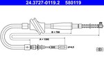 Cable Pull, parking brake ATE 24.3727-0119.2