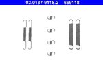 Accessory Kit, brake shoes ATE 03.0137-9118.2
